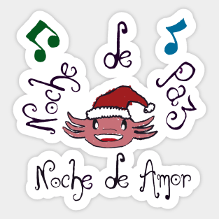 Christmas Axolotl Sticker